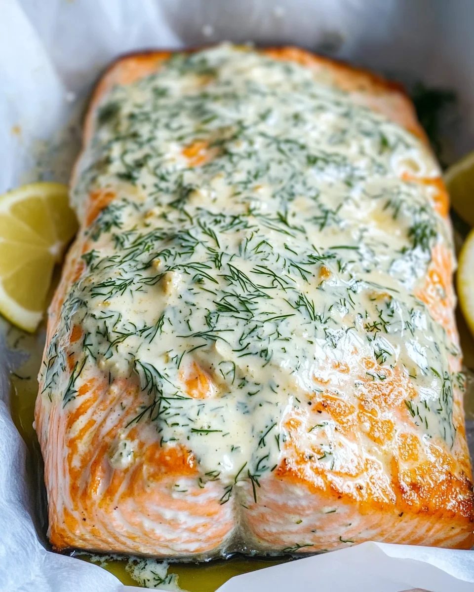 Baked Salmon With Garlic Mayo