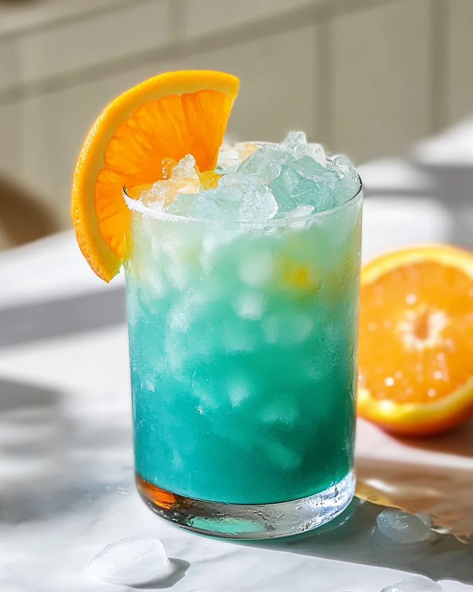 Blue Hawaiian Mocktail (or Cocktail) Drink Recipe