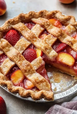 Brown Butter Strawberry Peach Pie