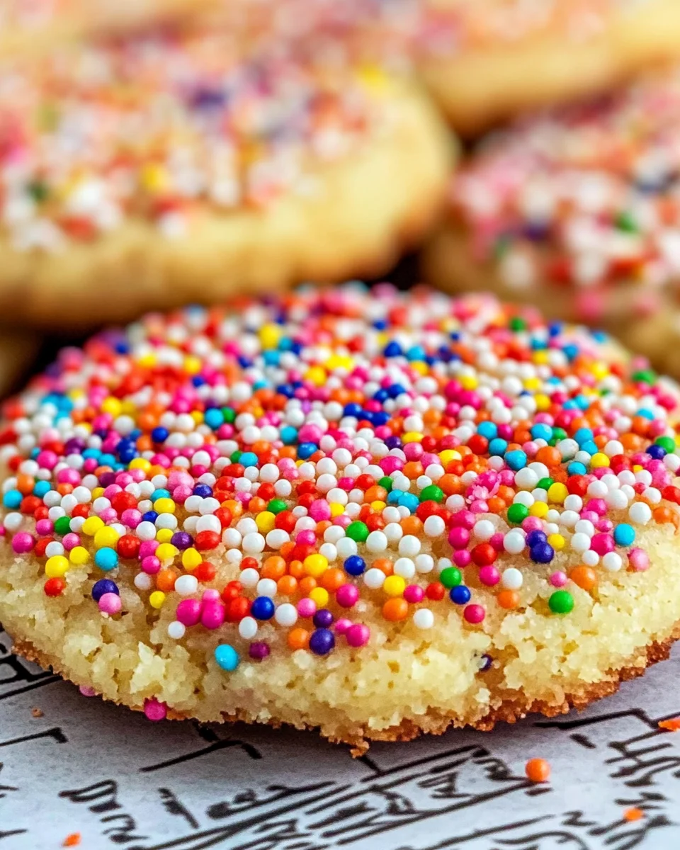 Chewy Sprinkle Cookies
