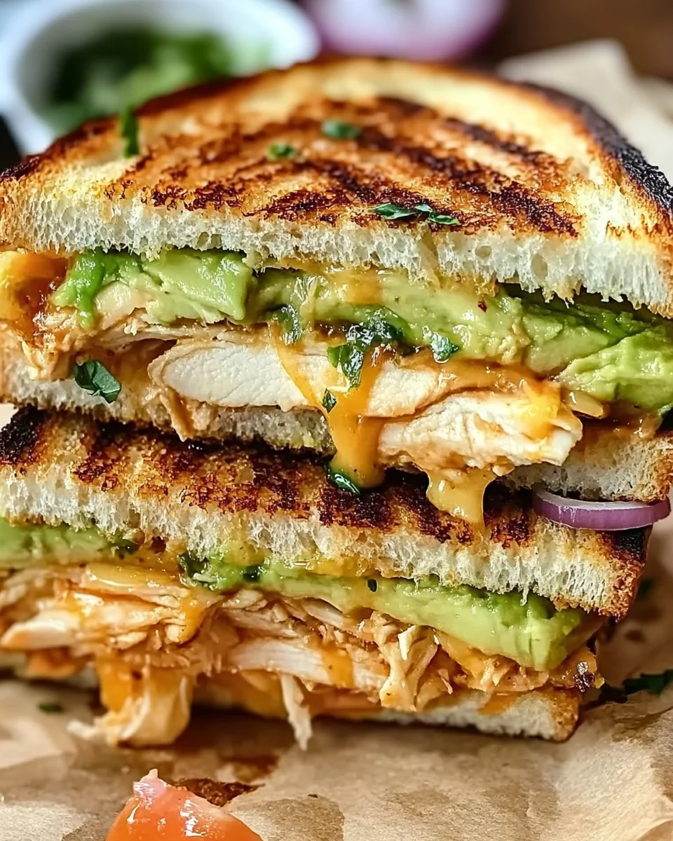 Chicken Avocado Melt Sandwich