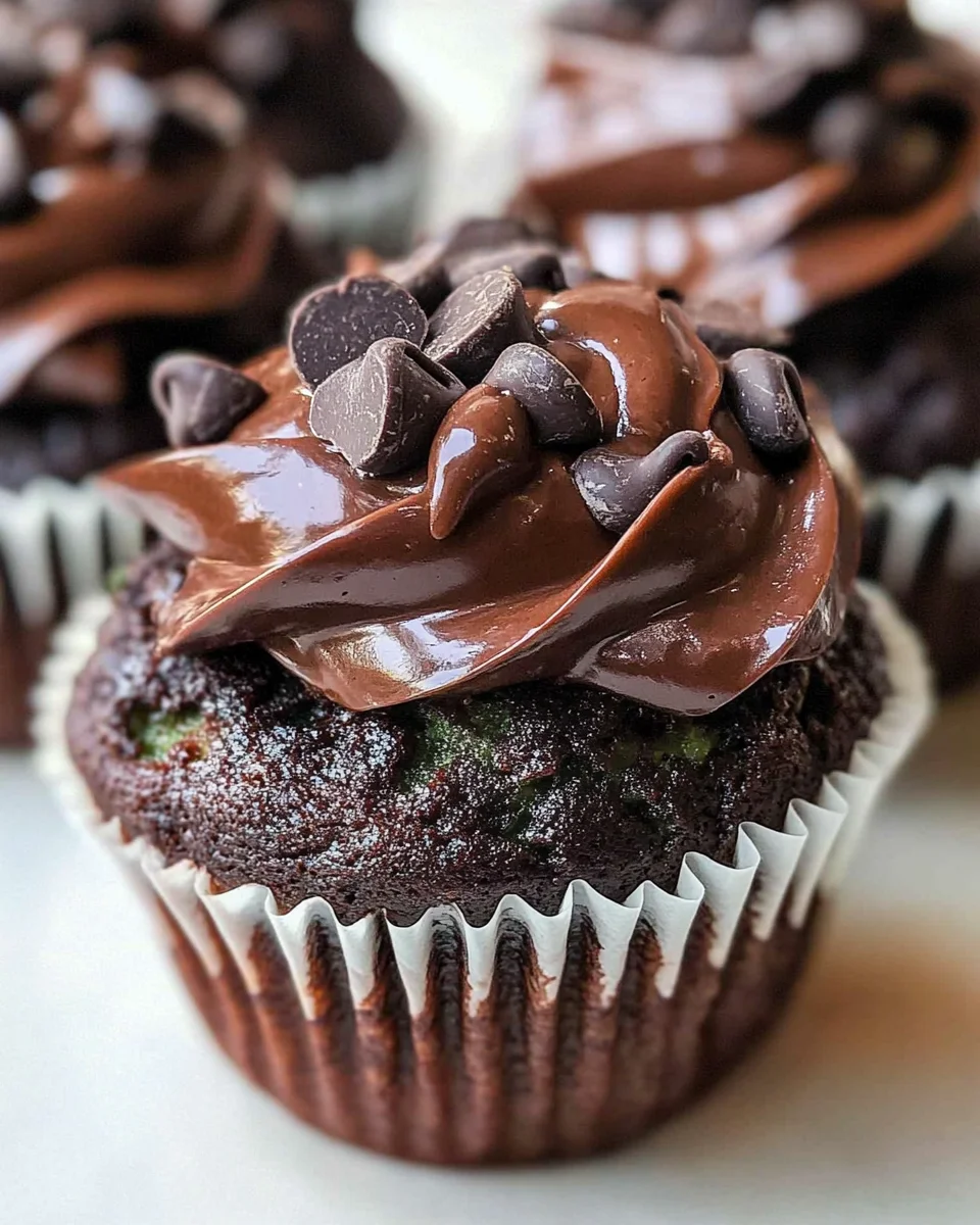 Chocolate Zucchini Cupcakes