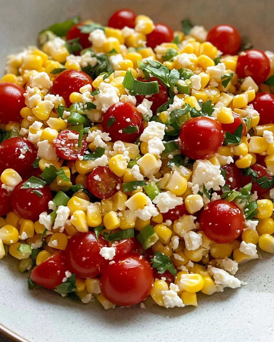 Corn, Tomato, and Feta Salad