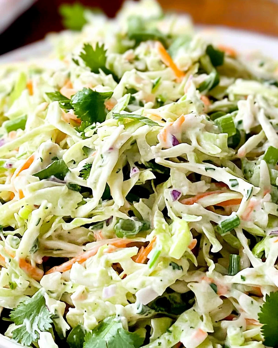 Creamy Cilantro Lime Coleslaw