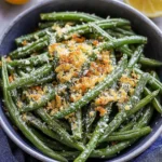 Crispy Garlic Parmesan Green Beans
