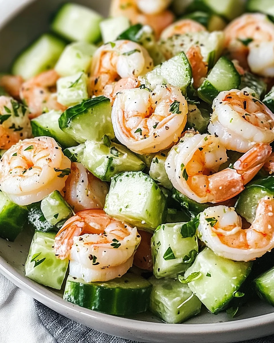 Cucumber Shrimp Salad