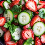 Cucumber Strawberry Salad (Just 6 Ingredients)