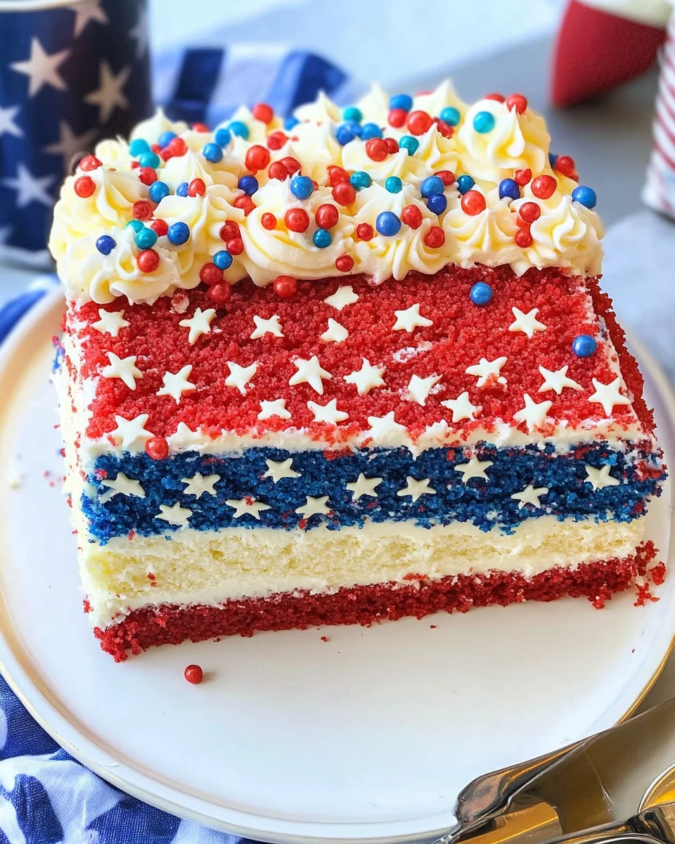 Easy Flag Cake