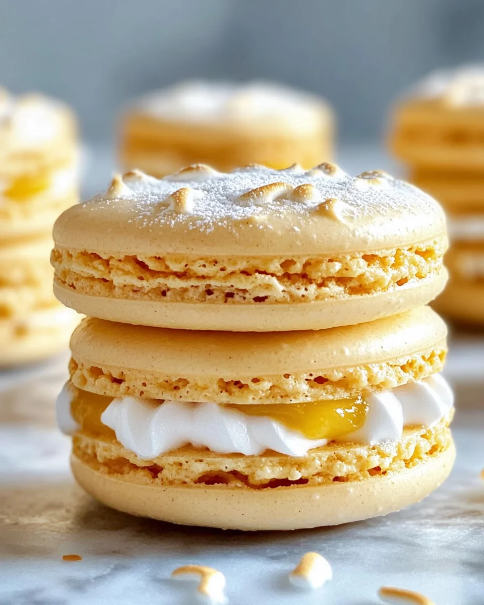 Easy Lemon Meringue Pie Macarons