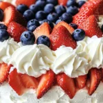 Easy Strawberry Jello Flag Cake