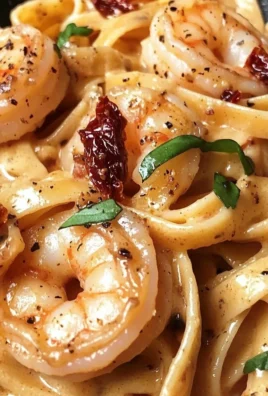 Garlic Shrimp Pasta with Spicy Sun-Dried Tomato Cream Sauce