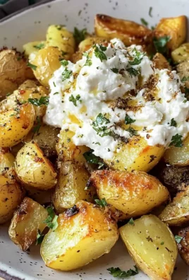 Greek Roasted Potatoes with Whipped Feta