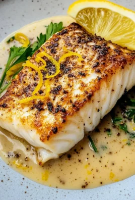 Halibut with Zesty Lemon Beurre Blanc