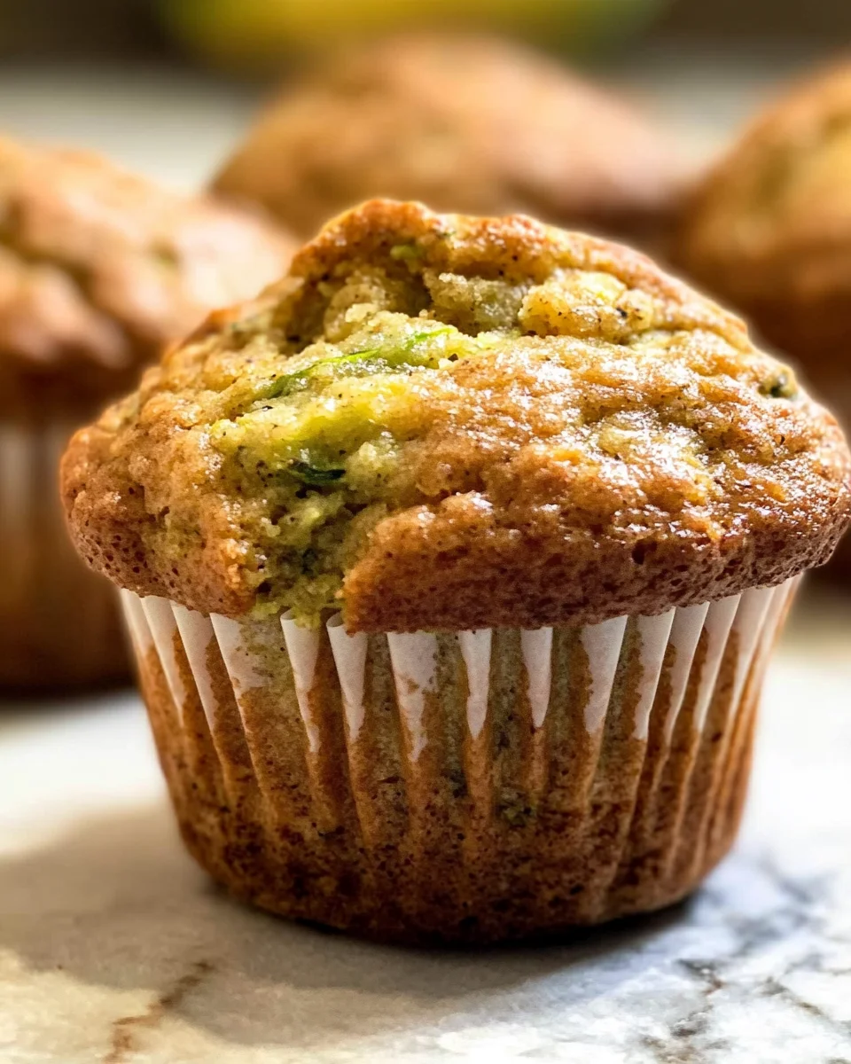 Healthy Banana Zucchini Muffins