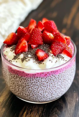 Homemade Strawberry Cheesecake Chia Seed Pudding