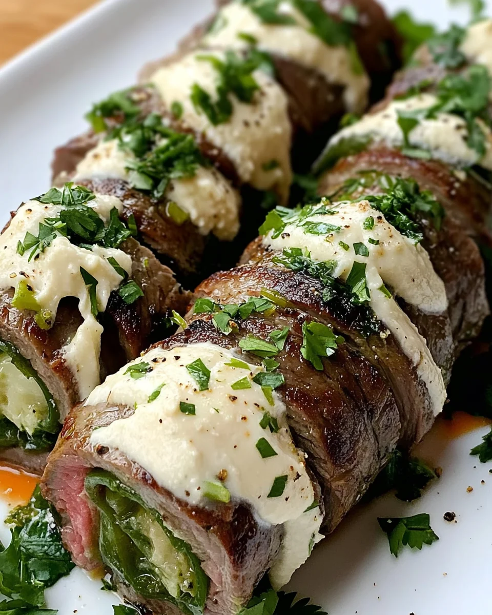 Irresistible Hatch Green Chile Steak Roll Ups