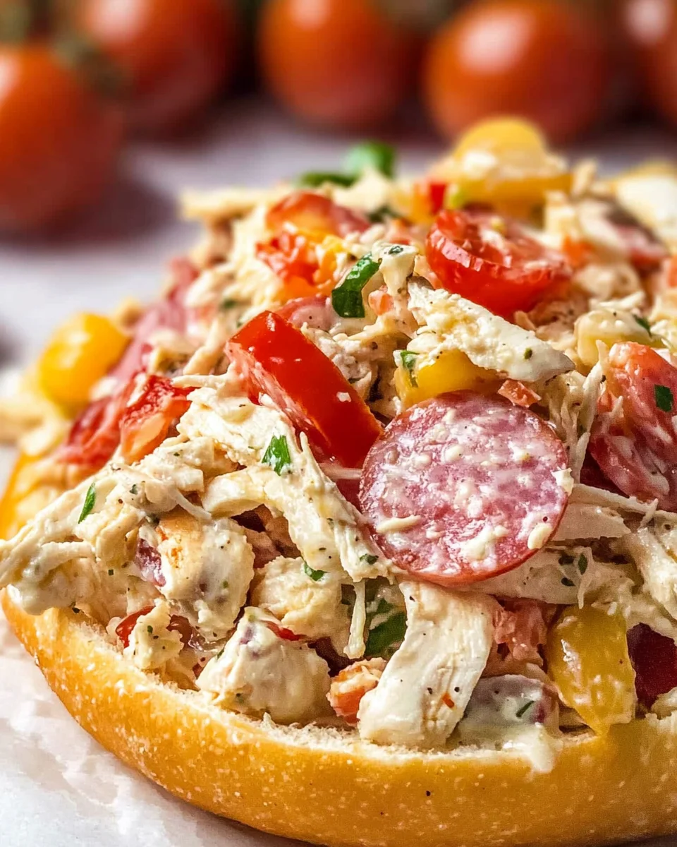 Italian Grinder Chicken Salad