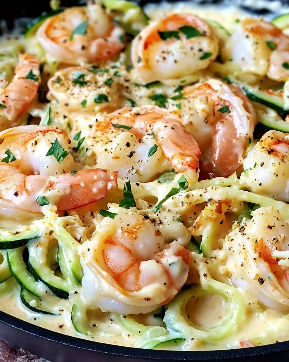 Keto Low-Carb Shrimp Alfredo