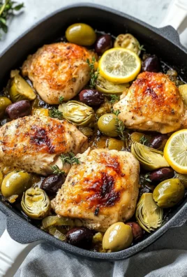 Mediterranean Lemon Chicken with Artichokes & Olives