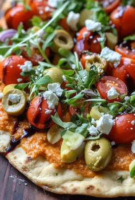 Mediterranean Naan Bread Pizza