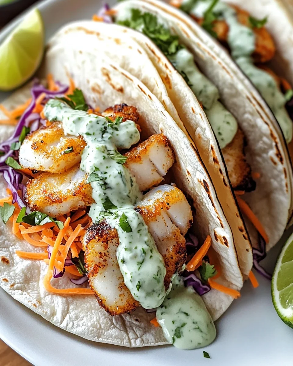 Mexican Fish Tacos with Zesty Lime Crema in 30 Minutes!