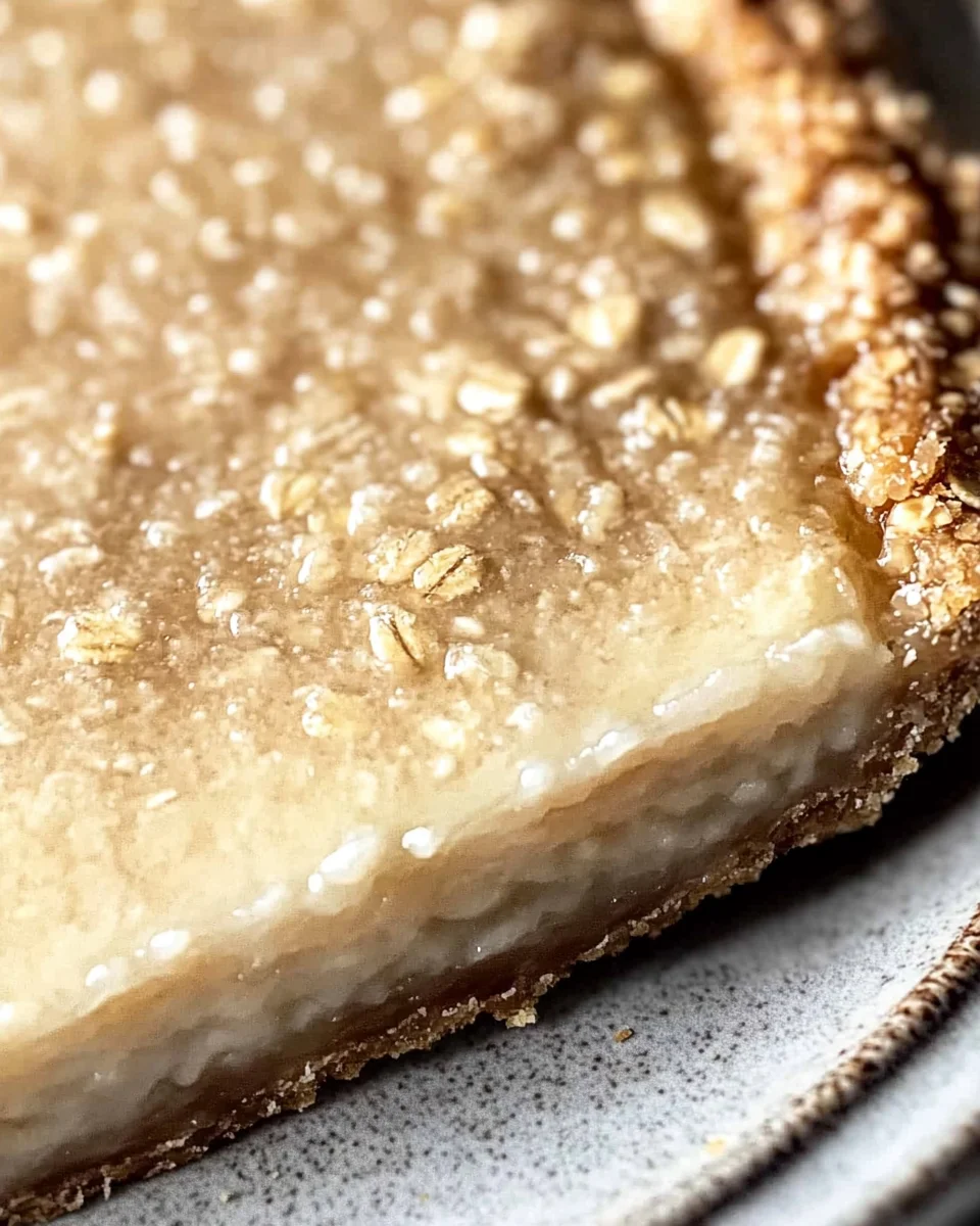 Oatmeal Pie Crust