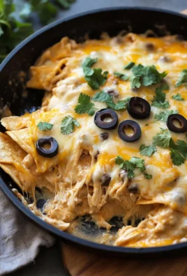 One Pan Sour Cream Chicken Enchilada Skillet
