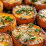 Parmesan Herb Sweet Potato Medallions Recipe