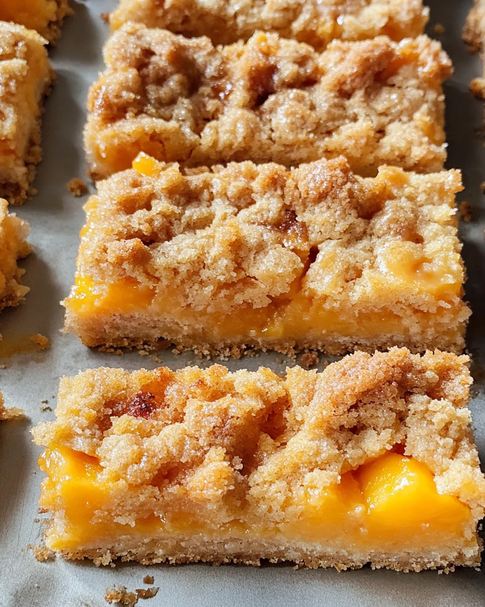 Peach Crumb Bars