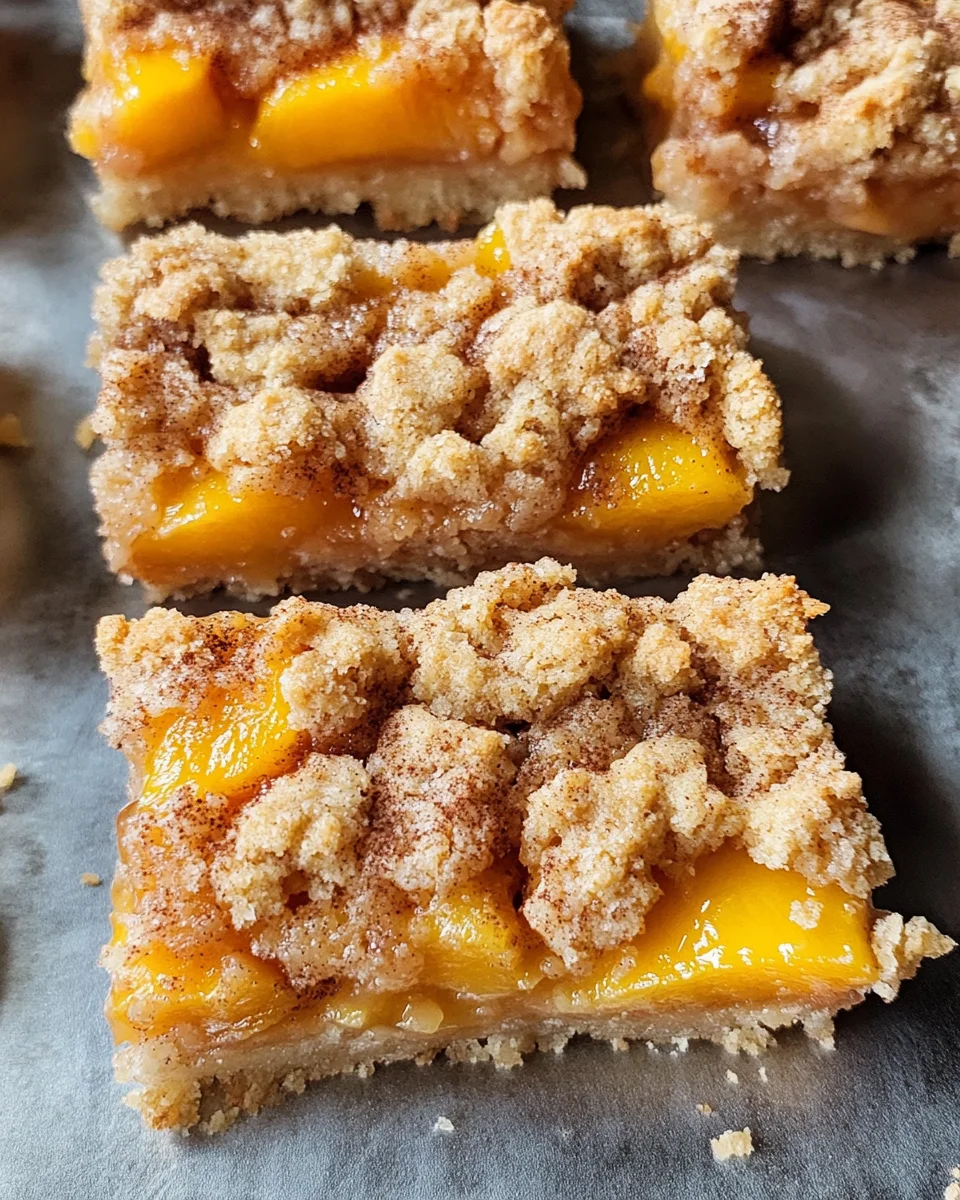 Peach Crumb Bars
