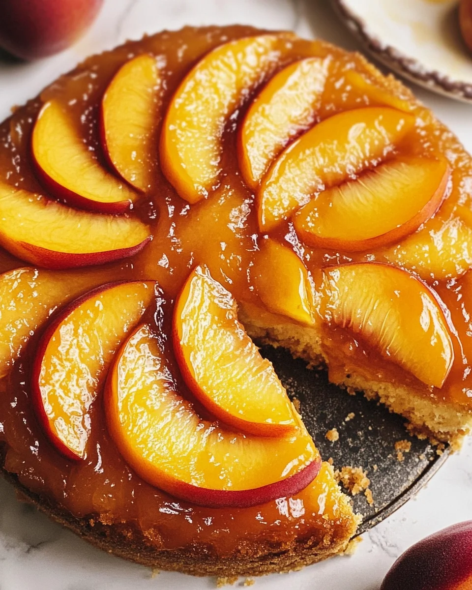 Peach Upside-Down Cake Recipe