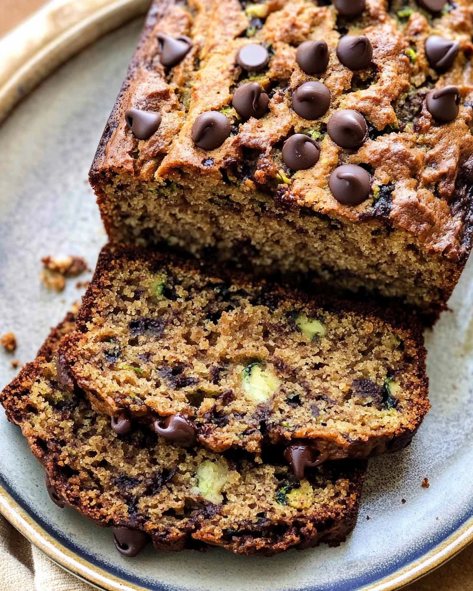 Peanut Butter Chocolate Chip Zucchini Bread
