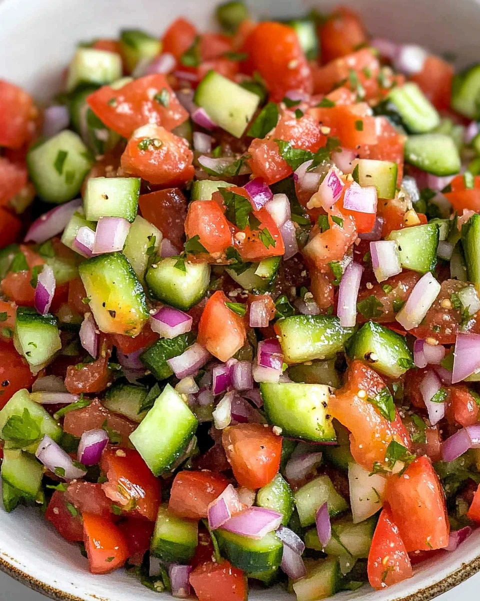 Persian Shirazi Salad