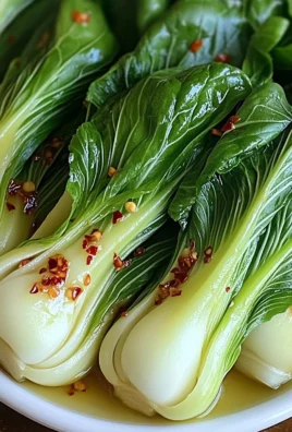 Quick Bok Choy with Ginger Chili Sauce