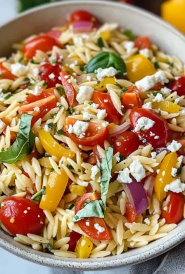 Rainbow Orzo Salad