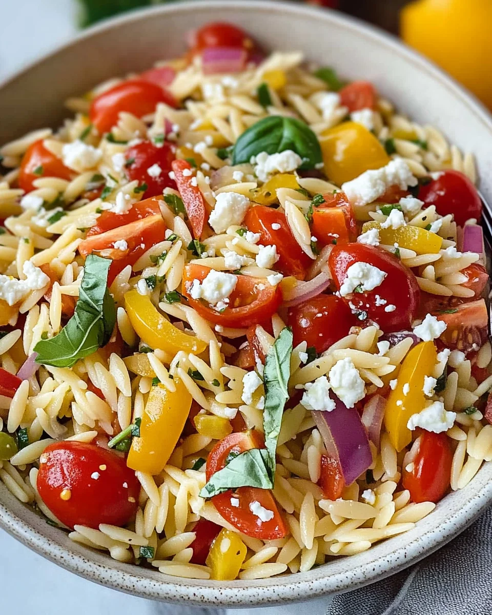 Rainbow Orzo Salad