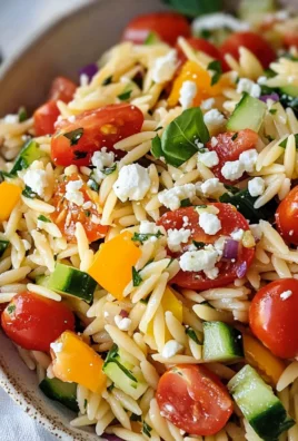 Rainbow Orzo Salad