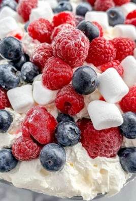 Red White and Blue Cheesecake Salad