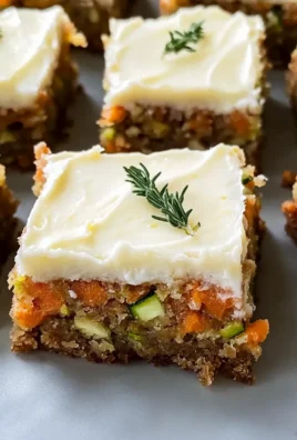 Spiced Ginger Carrot and Zucchini Bars with Lemon Cream Cheese Frosting