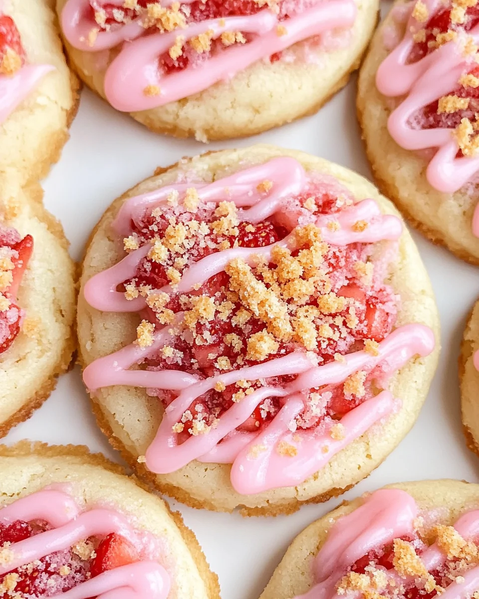 Strawberry Crunch Cookies