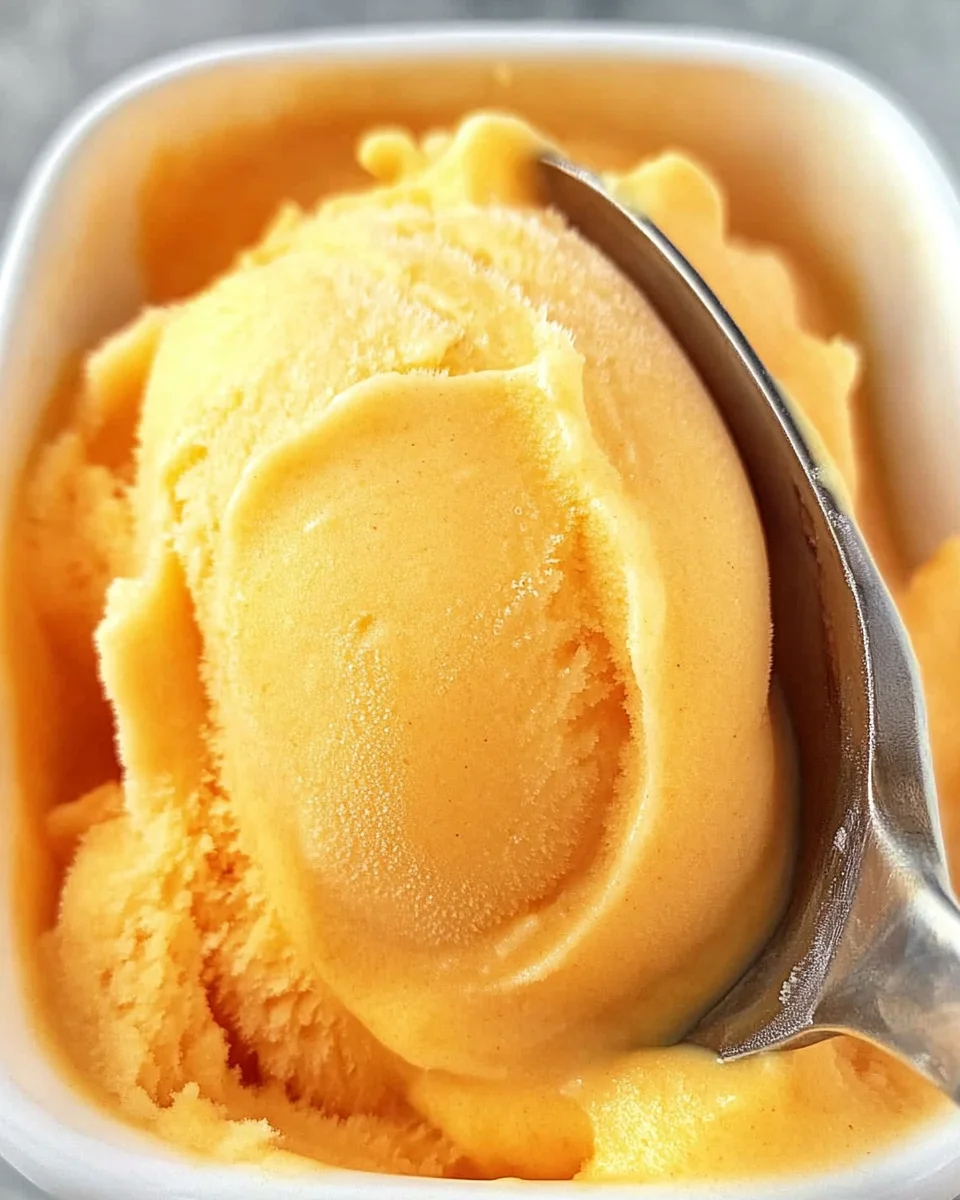 The Best Peach Sorbet Without Ice Cream Maker