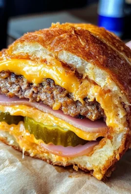 Viral Cheeseburger Onion Ring Roll